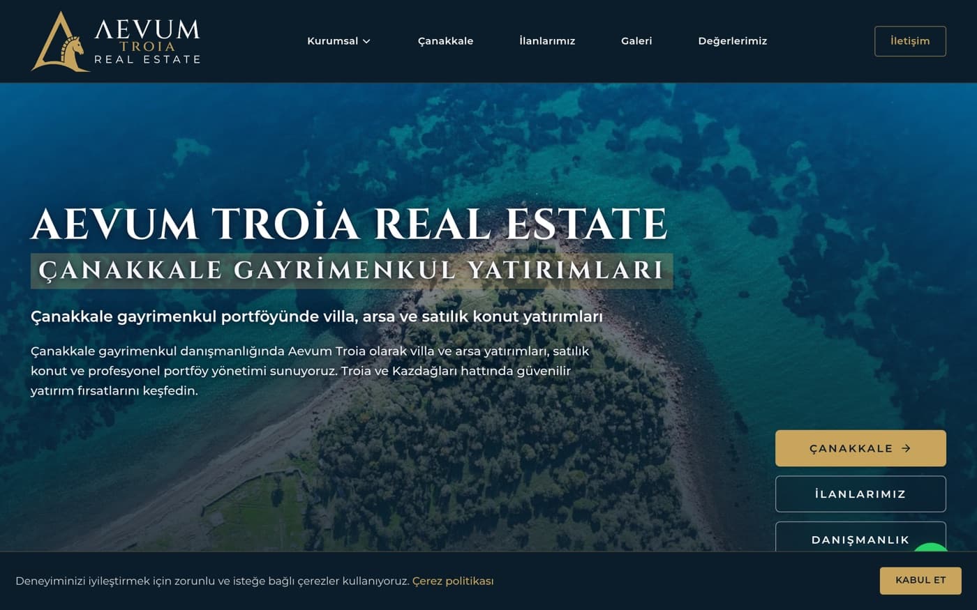 Tokat web site — Aevum Troia Real Estate referans projesi önizlemesi — Gayrimenkul Tokat web site — Aevum Troia Real Estate referans projesi önizlemesi — Gayrimenkul