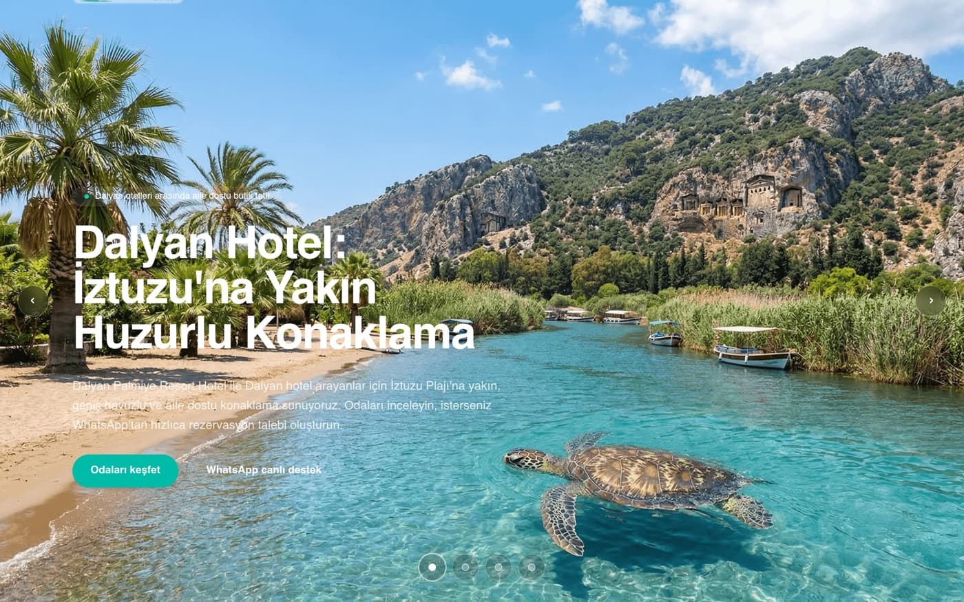 Tokat web site — Dalyan Palmiye Resort referans projesi önizlemesi — Butik Otel Tokat web site — Dalyan Palmiye Resort referans projesi önizlemesi — Butik Otel