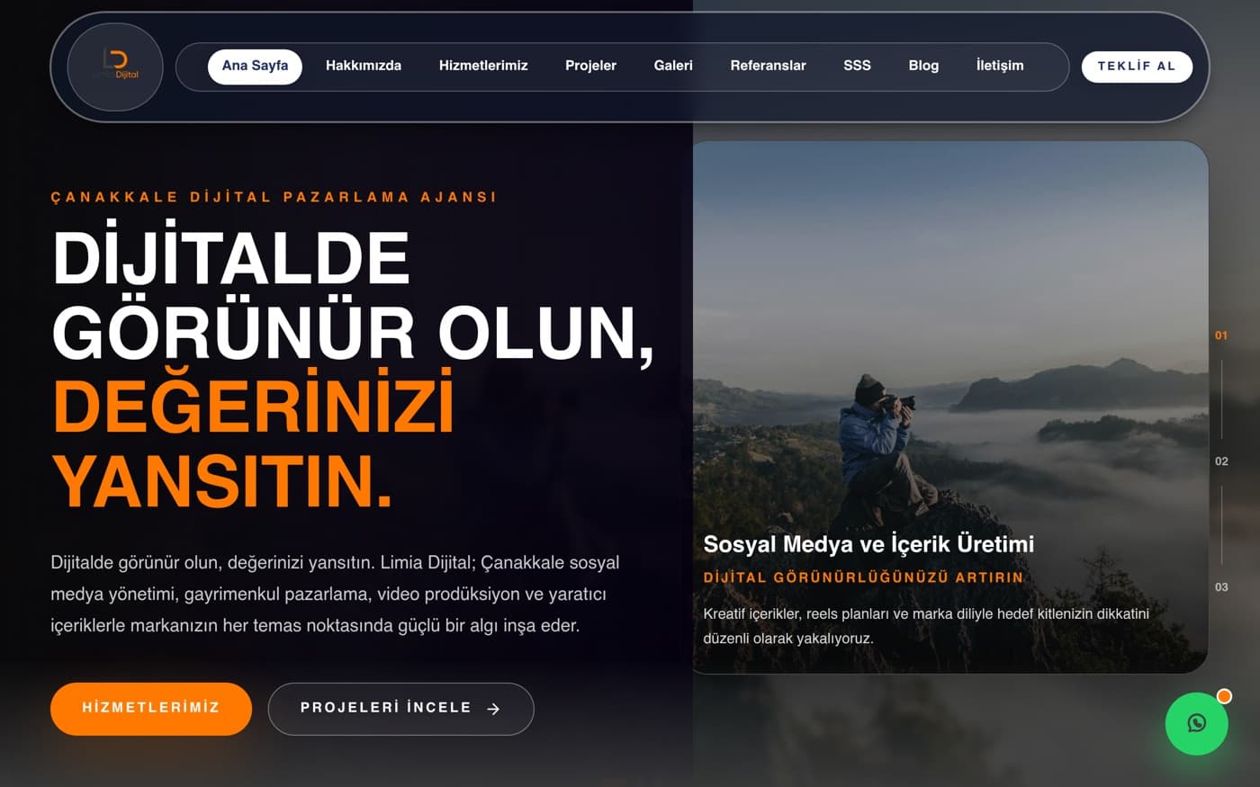 Tokat web site — Limia Dijital referans projesi önizlemesi — Dijital Pazarlama Ajansı Tokat web site — Limia Dijital referans projesi önizlemesi — Dijital Pazarlama Ajansı