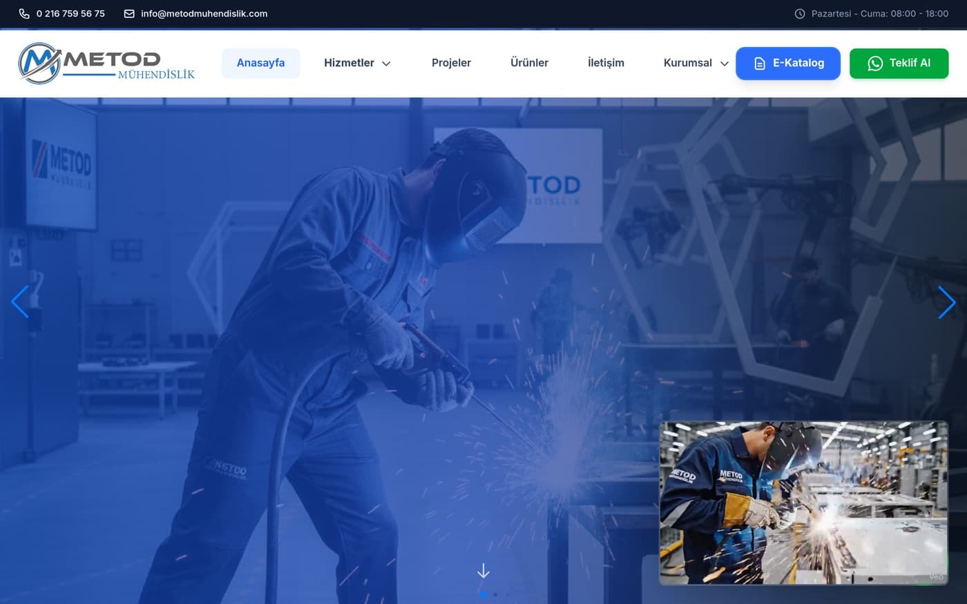 Tokat web site — Metod Mühendislik referans projesi önizlemesi — Mühendislik Tokat web site — Metod Mühendislik referans projesi önizlemesi — Mühendislik