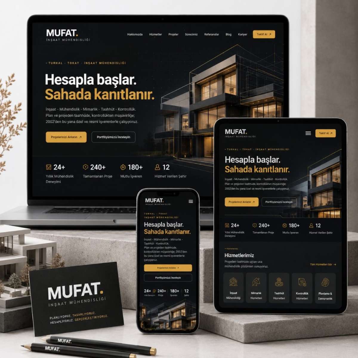 Tokat web sitesi teslim süresi — kurumsal proje örneği